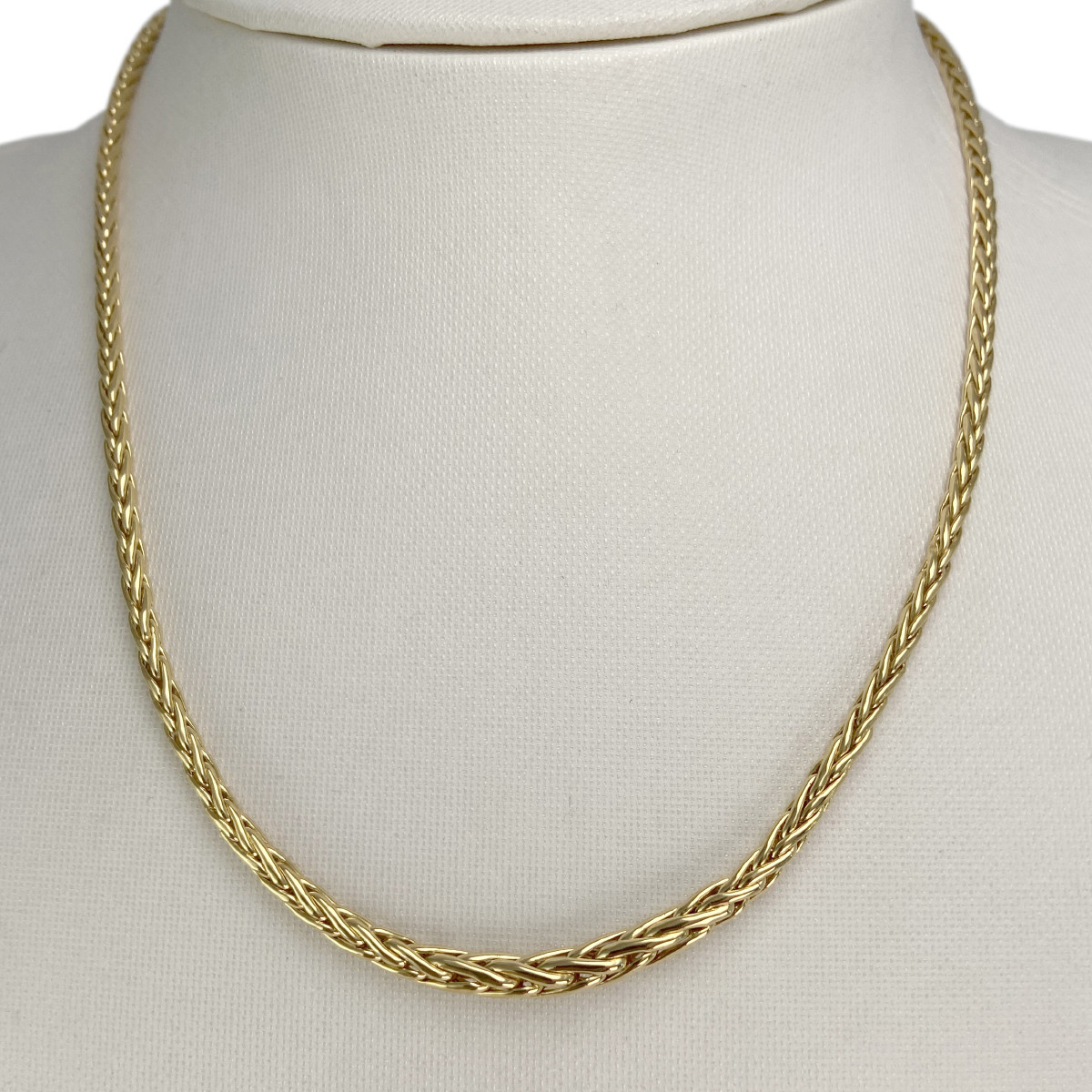 Collier d'occasion or 750 jaune maille palmier 42 cm - vue 2