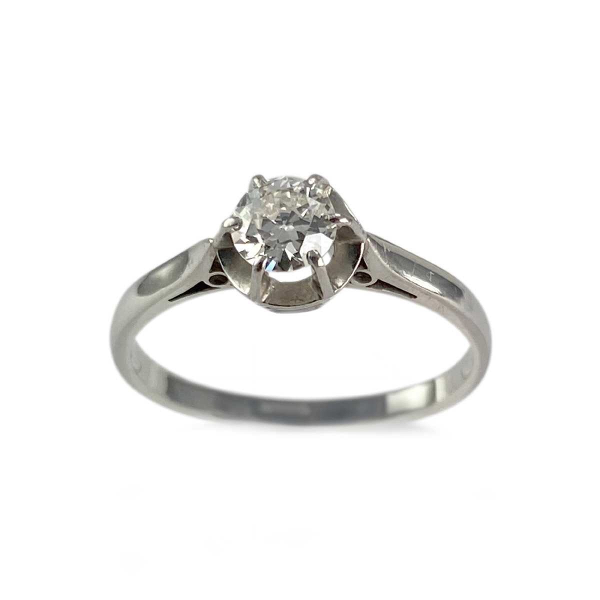 Solitaire d'occasion platine 950 diamant