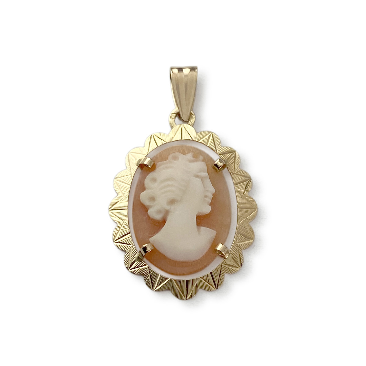 Pendentif d'occasion or 750 jaune camée