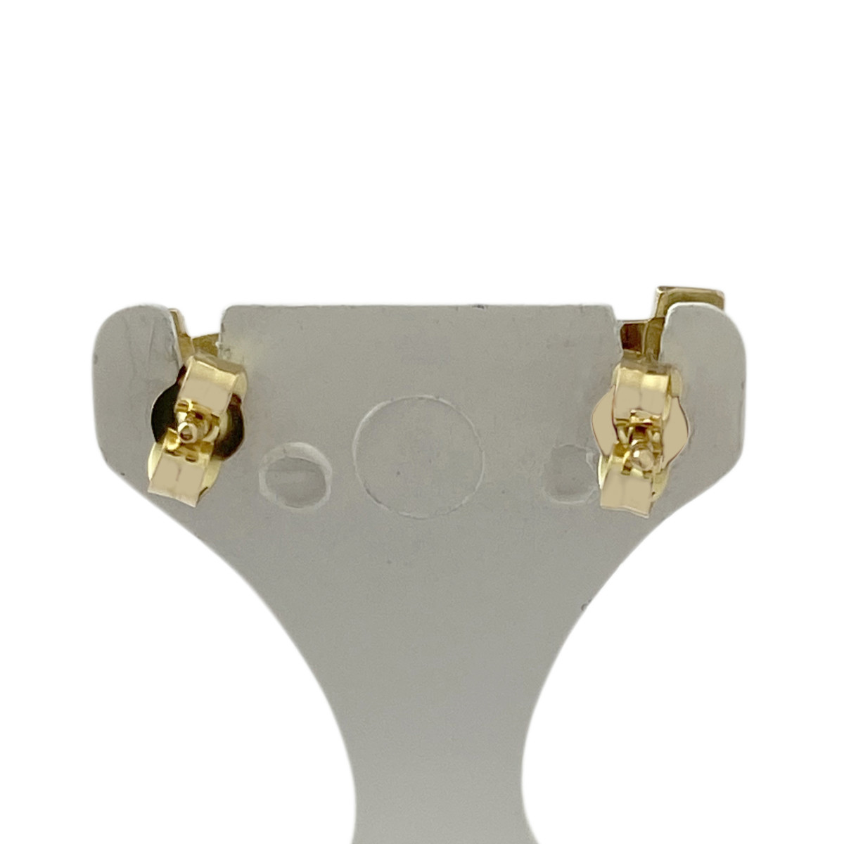 Boucles d'oreilles d'occasion or 750 jaune améthystes péridots - vue 3