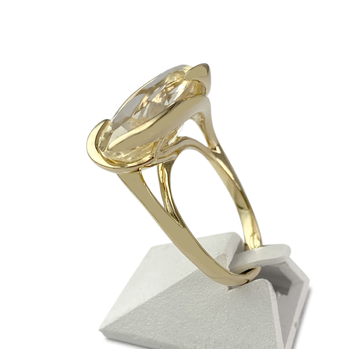 Bague d'occasion or 750 jaune citrine - vue 2