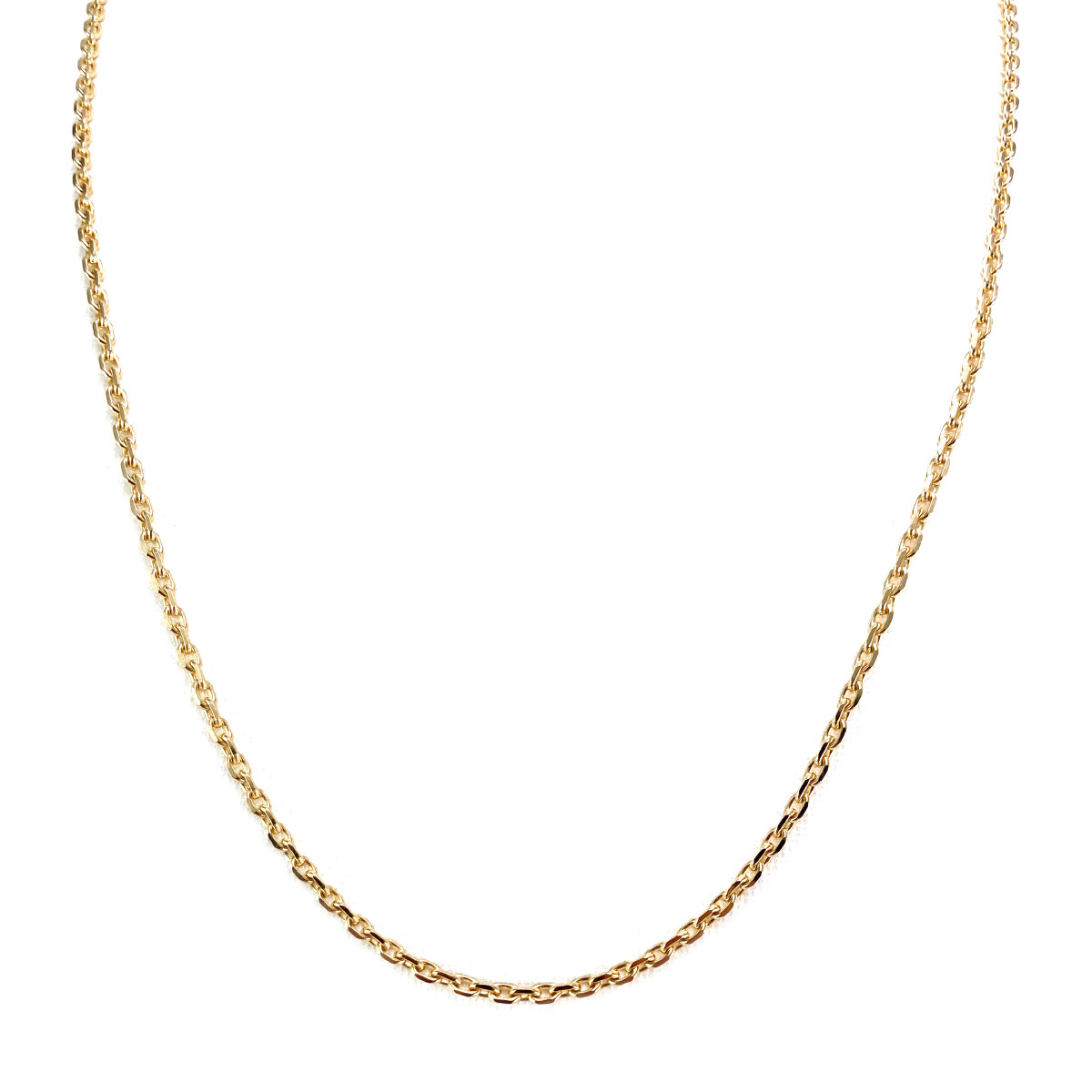 Chaine d'occasion or 750 jaune maille forçat 50 cm