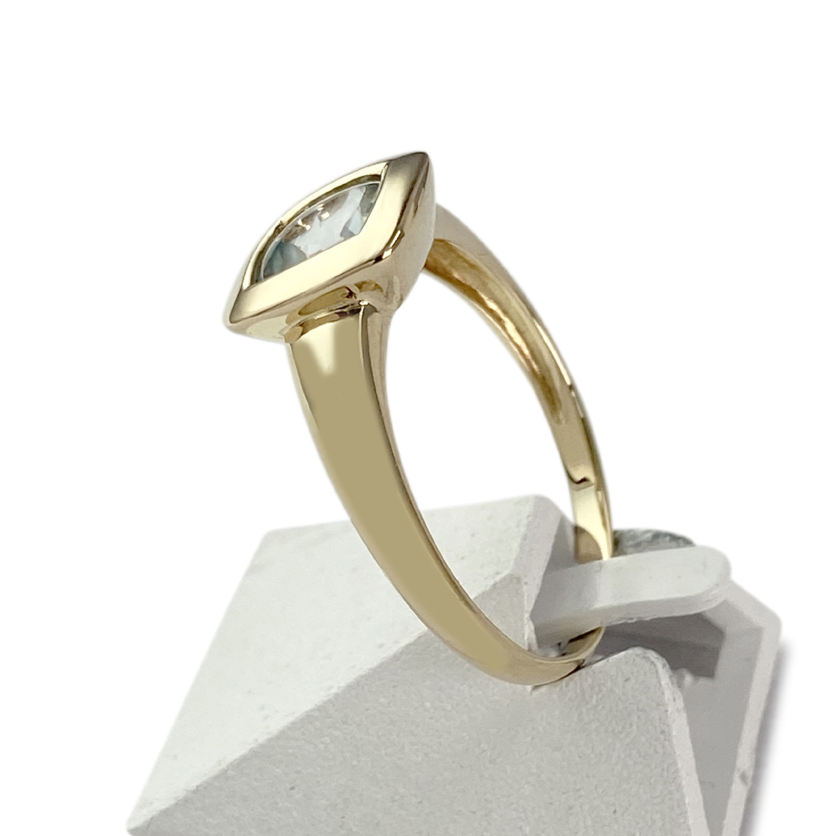 Bague d'occasion or 750 jaune topaze - vue 2