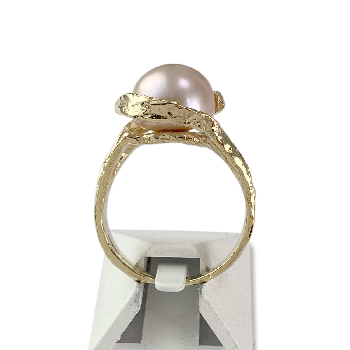 Bague d'occasion or 750 jaune perle de culture - vue 3