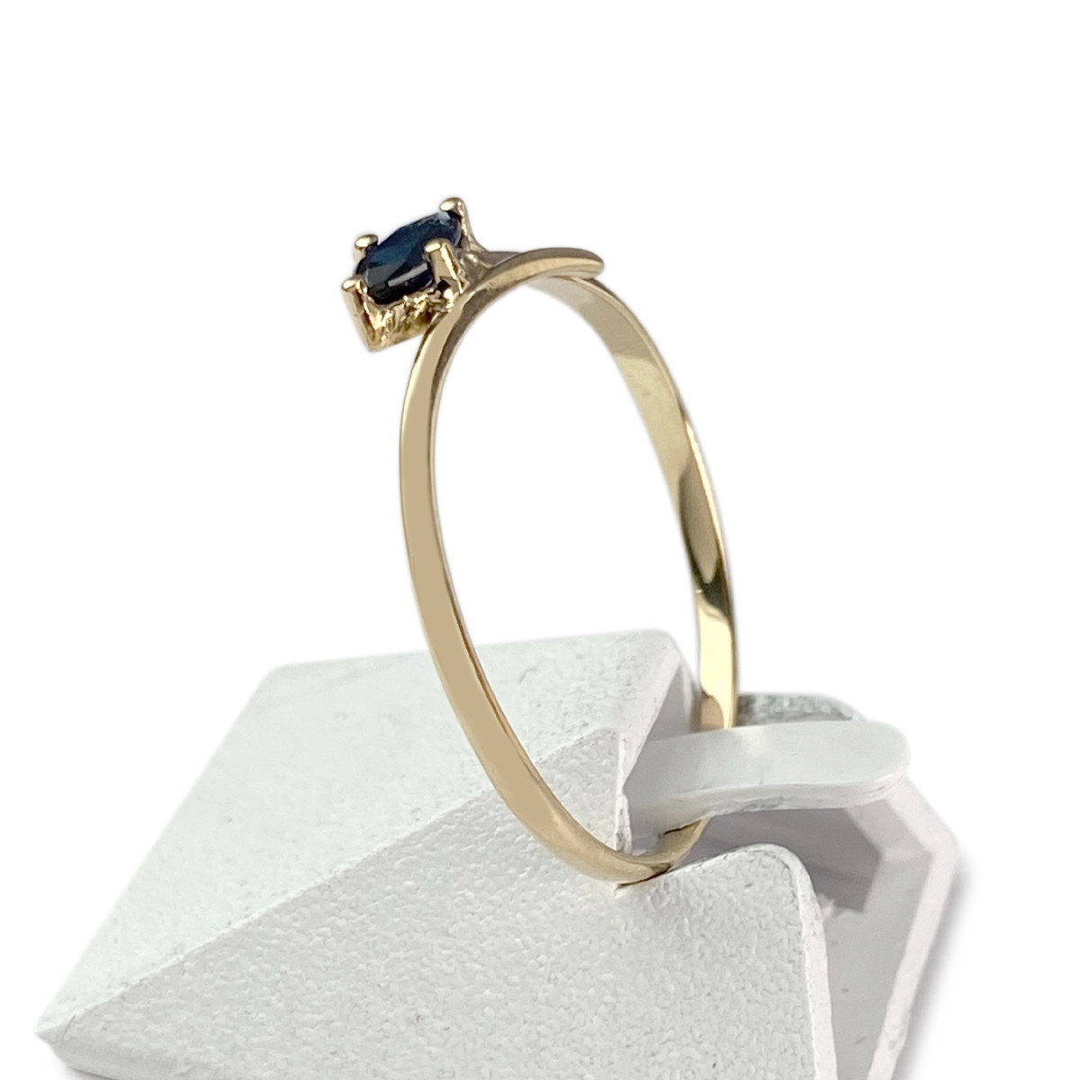 Bague d'occasion or 750 jaune saphir - vue 2
