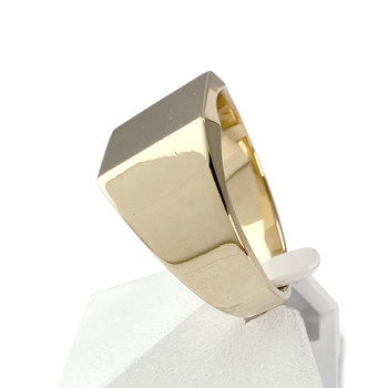 Chevalière d'occasion or 750 jaune