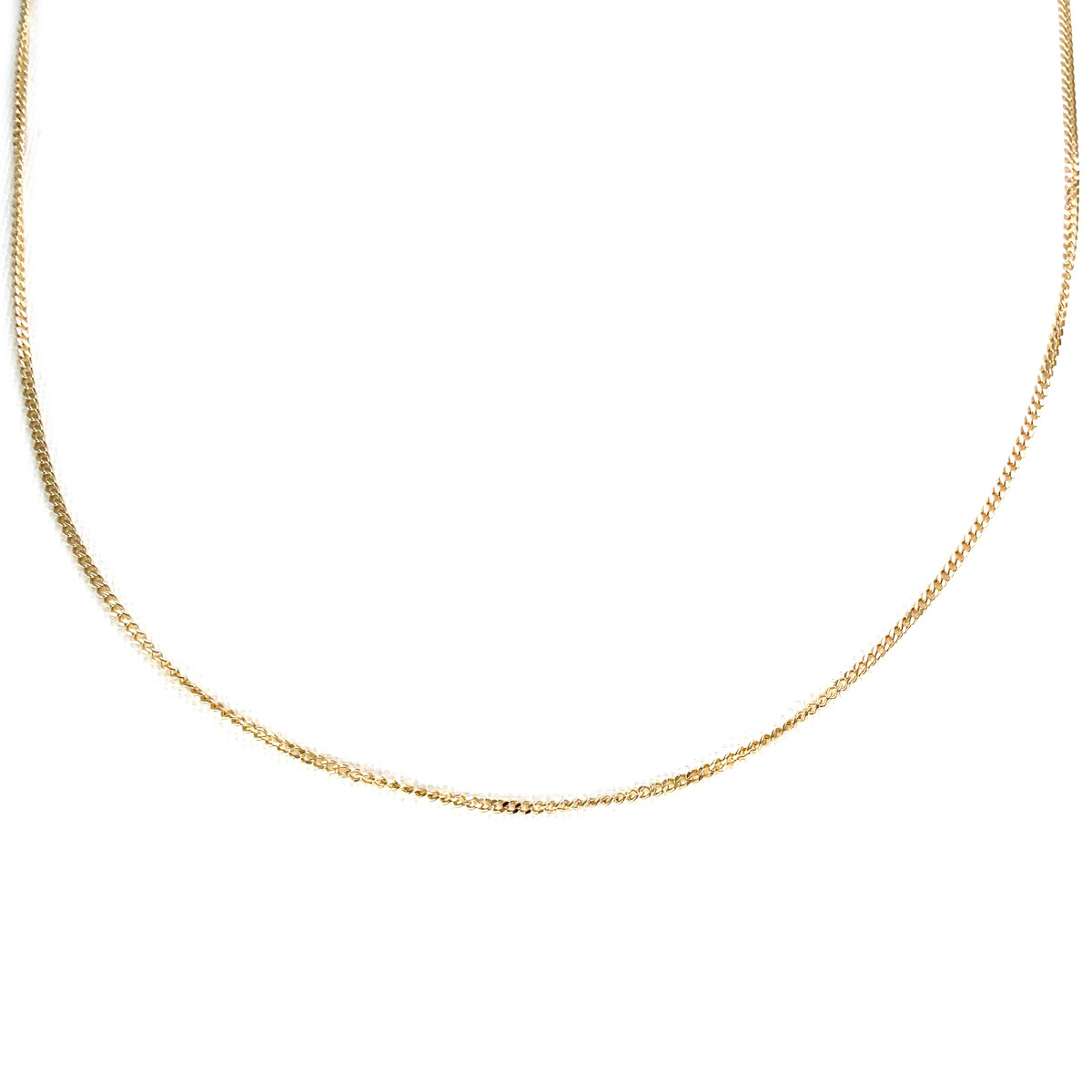 Chaîne d'occasion or 750 jaune maille gourmette 42 cm