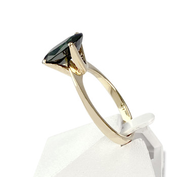 Bague d'occasion or 585 jaune saphir foncé