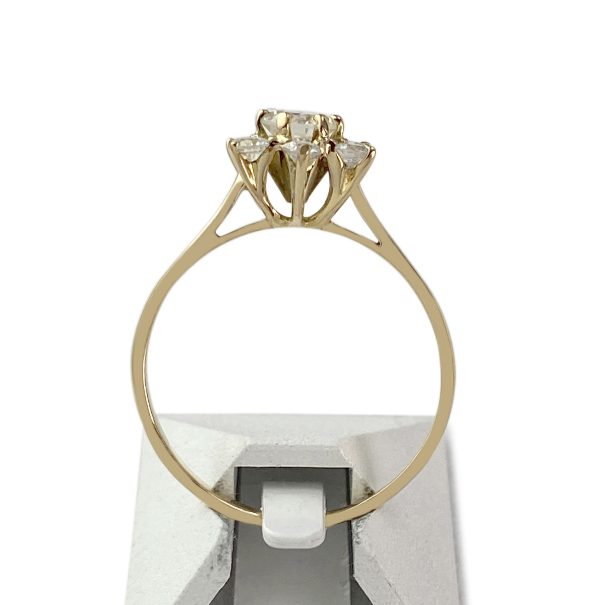 Bague d'occasion or 750 jaune zirconias - vue 3