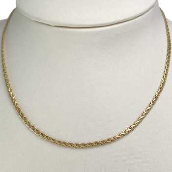 Collier d'occasion or 750 jaune maille fantaisie