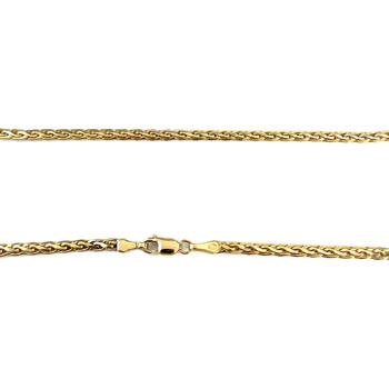 Collier d'occasion or 750 jaune maille fantaisie
