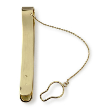 Second-hand brooch in gold 750 2 diamond tones