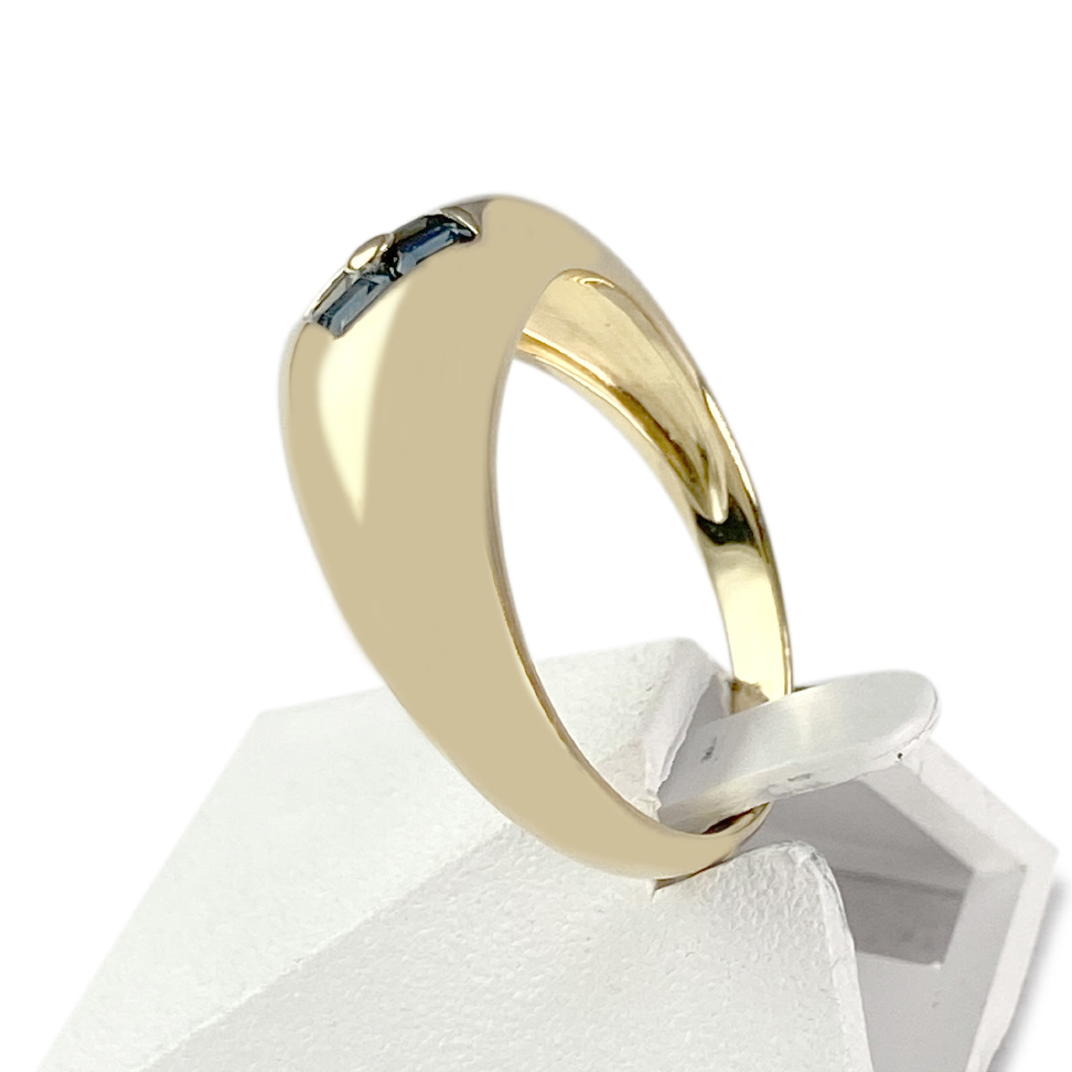 Bague d'occasion or 750 jaune saphirs - vue 2