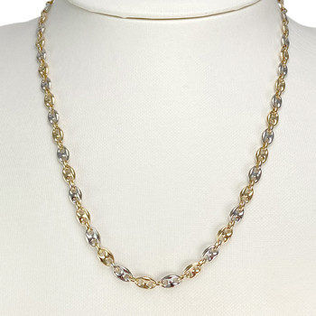 Chaîne d'occasion 2 ors 750 maille café 44,5 cm