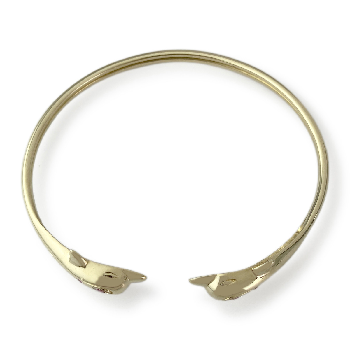 Bracelet d'occasion or 585 jaune rubis 60 mm - vue 2