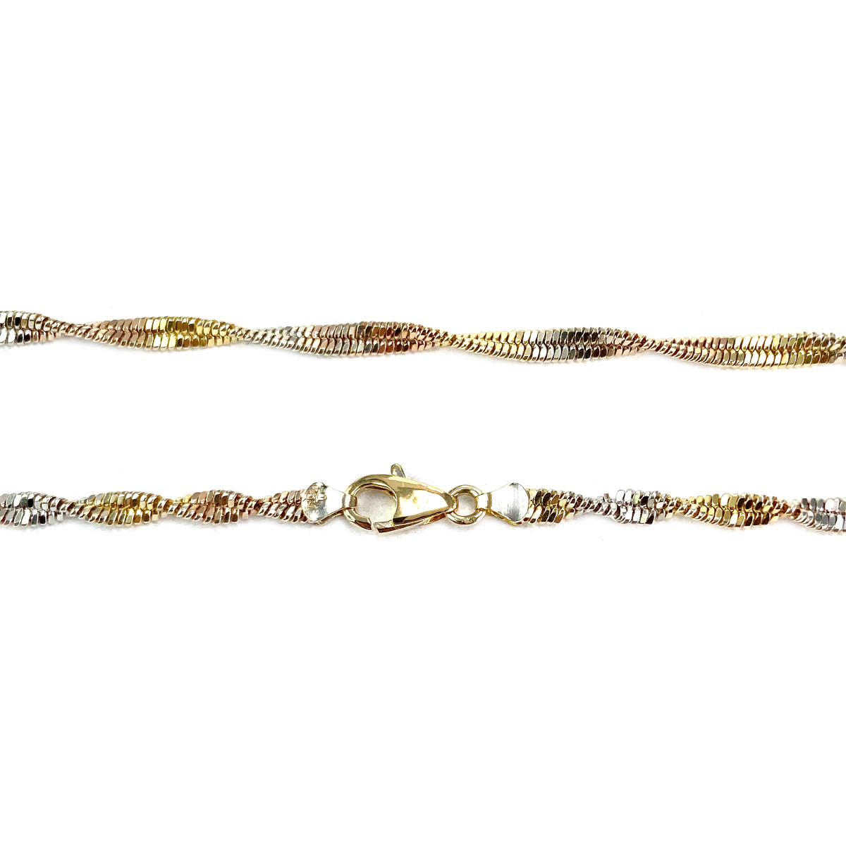 Collier d'occasion or 750 3 tons 43 cm - vue 3