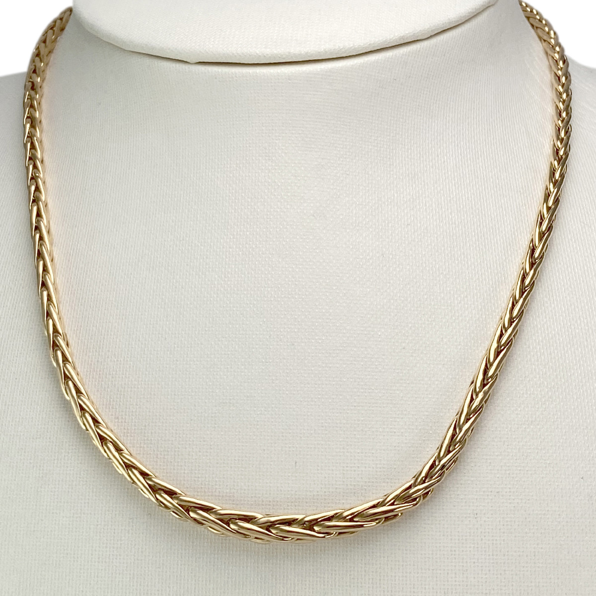 Collier d'occasion or 750 jaune maille palmier 42 cm - vue 2