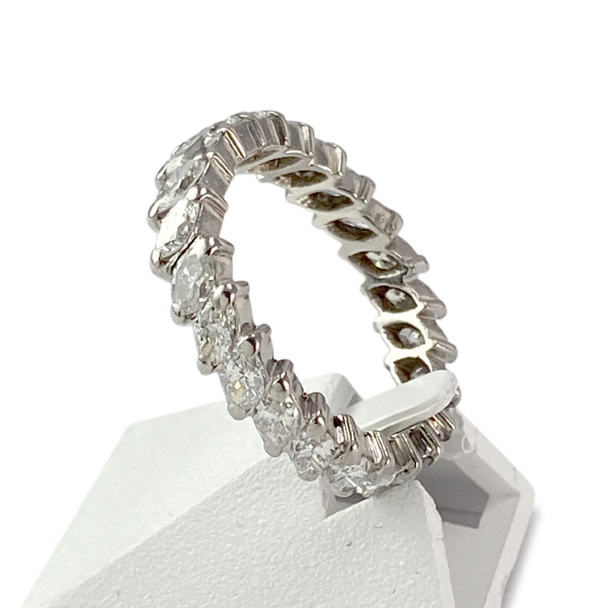 Bague d'occasion platine 950 diamants - vue 2