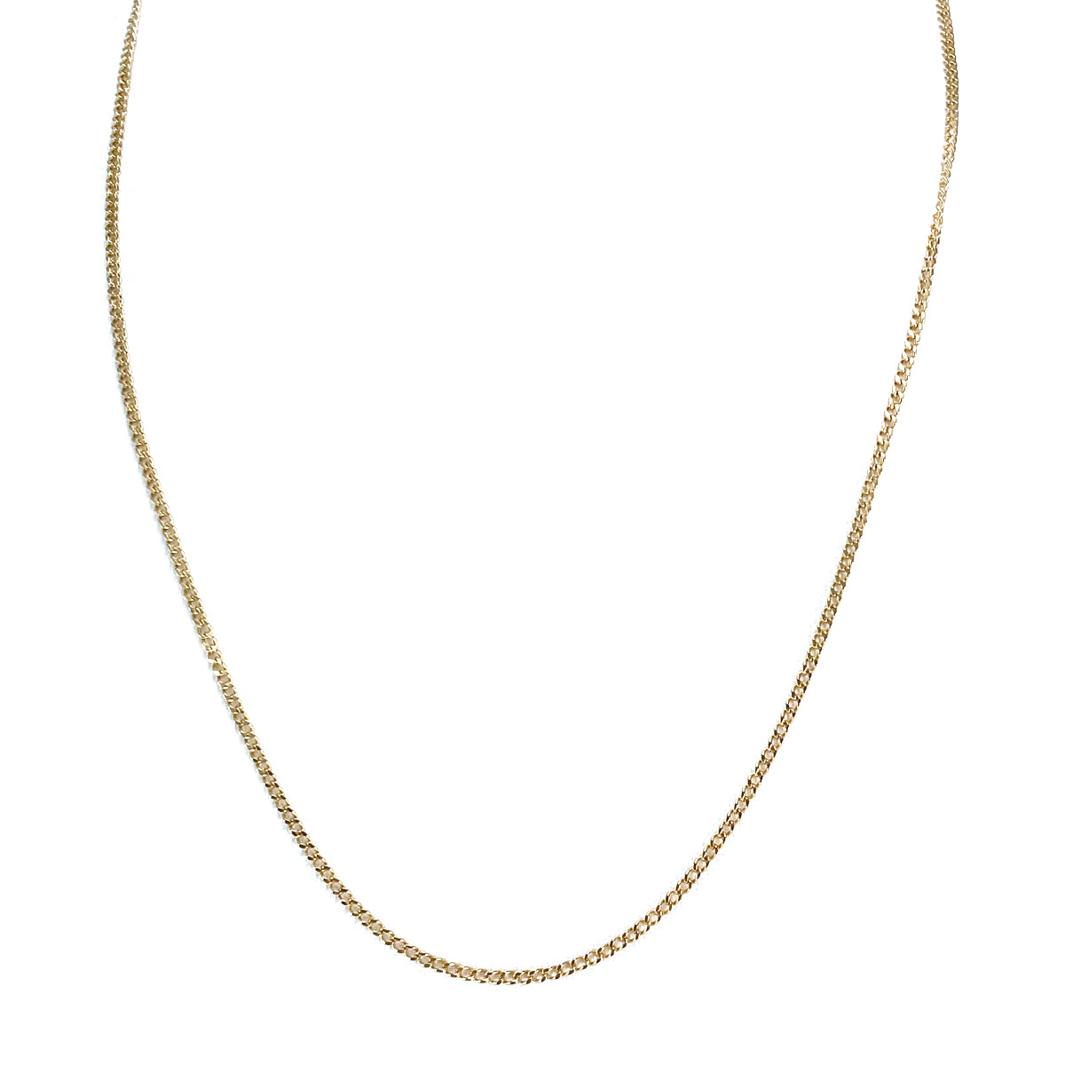 Chaine d'occasion or 750 jaune maille gourmette 55 cm