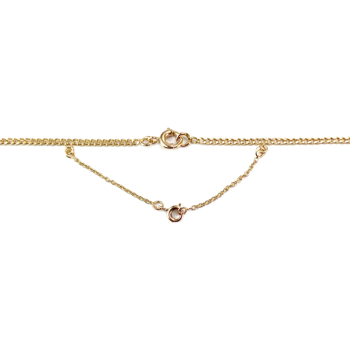 Chaine d'occasion or 750 jaune maille gourmette 55 cm - vue 3