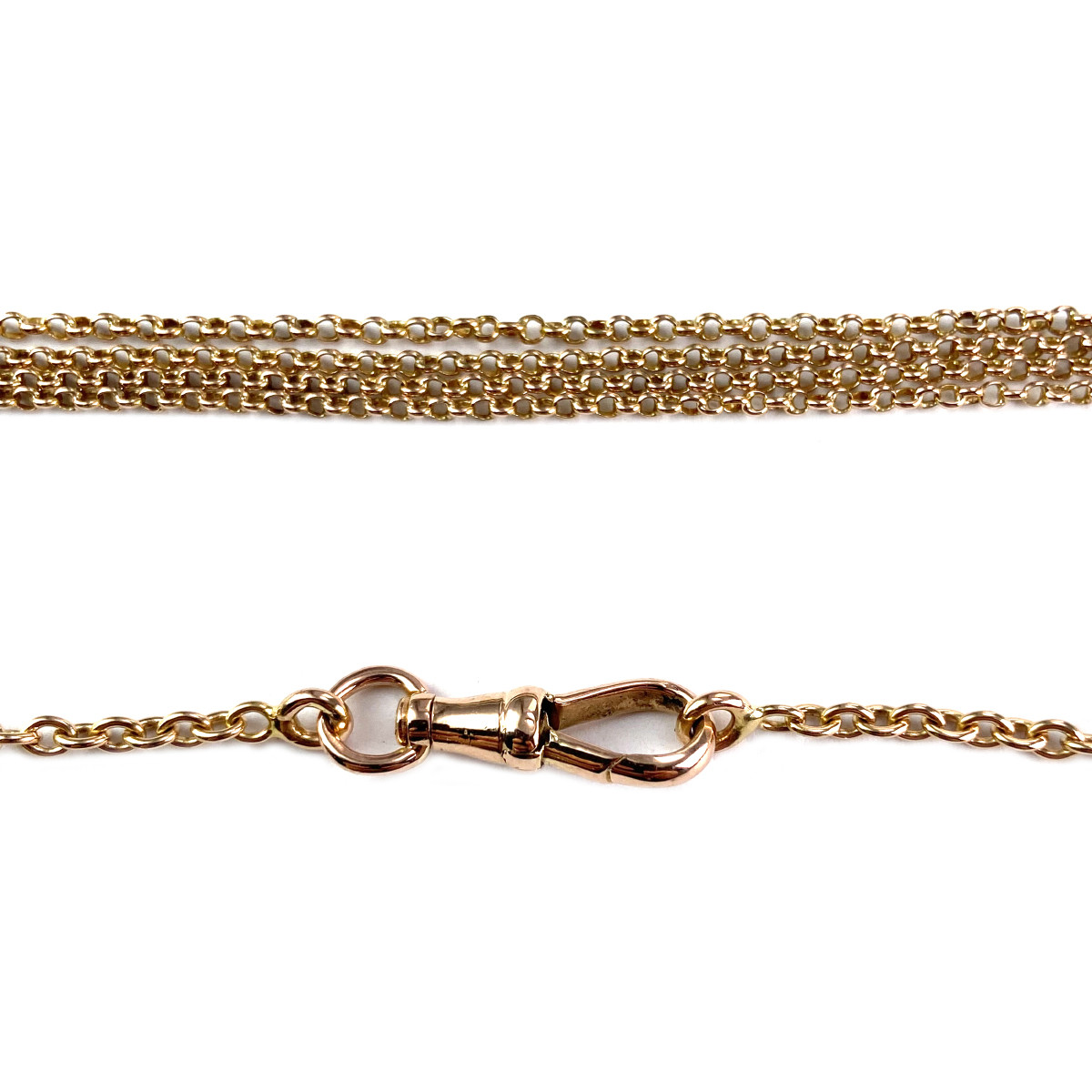 Collier 4 rang d'occasion 2 ors 750 maille jaseron 38,5 cm - vue 3
