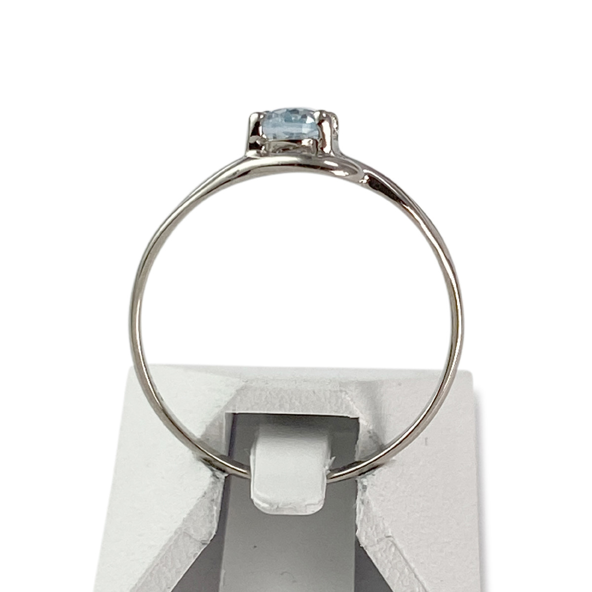Bague d'occasion or 750 blanc topaze - vue 3