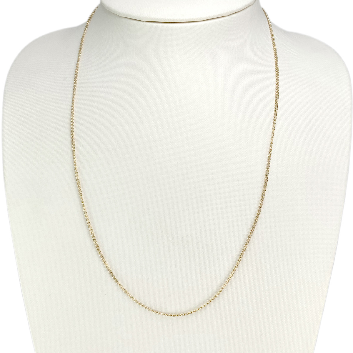 Chaine d'occasion or 750 jaune maille gourmette 53 cm - vue 2