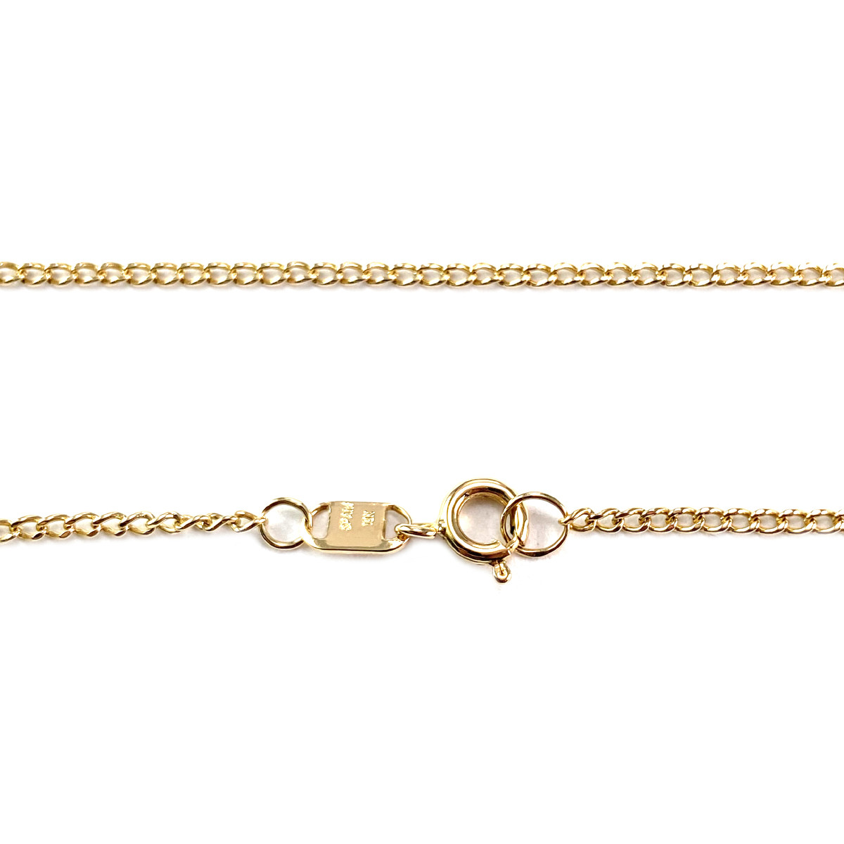 Chaine d'occasion or 750 jaune maille gourmette 53 cm - vue 3