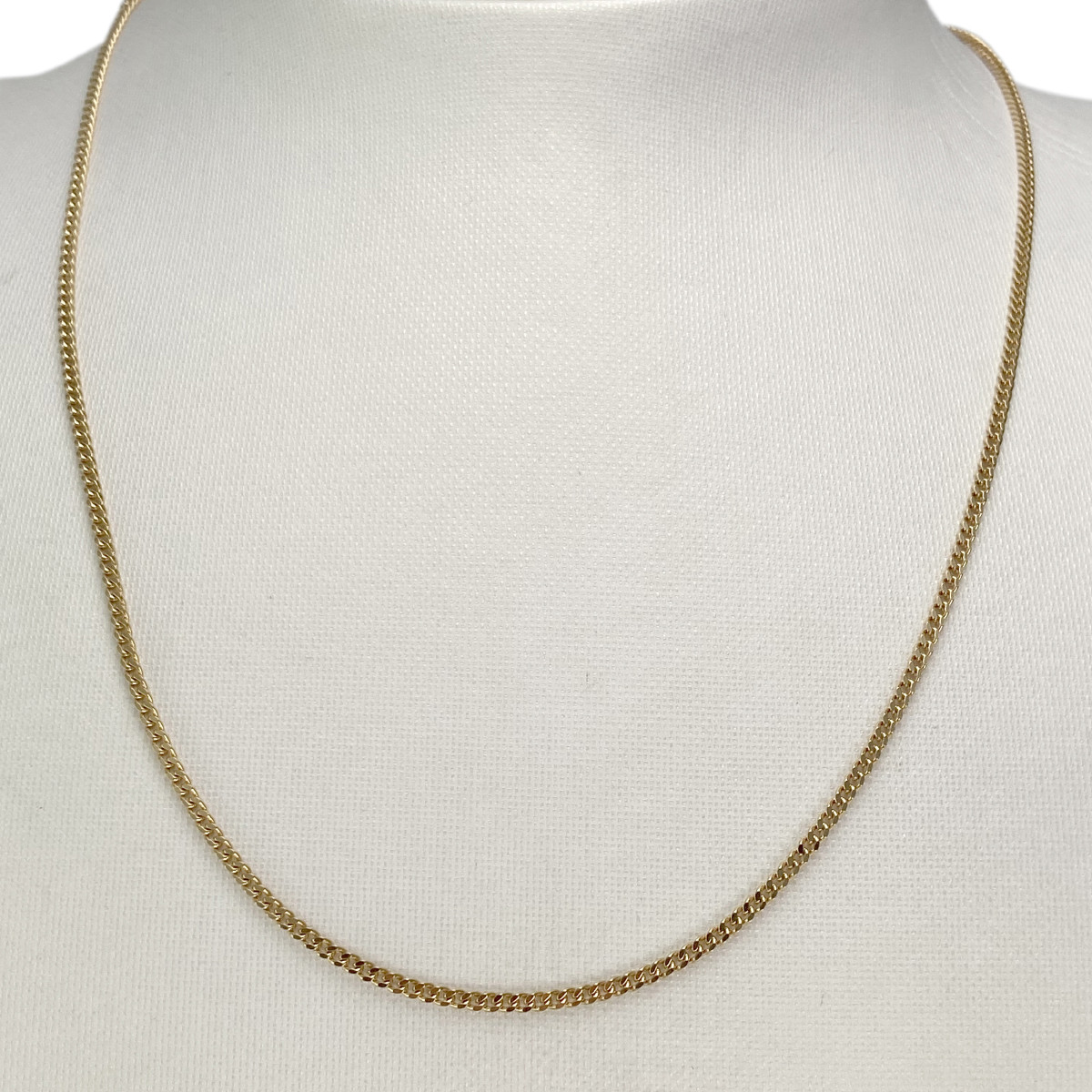 Chaine d'occasion or 750 jaune maille gourmette 45 cm - vue 2