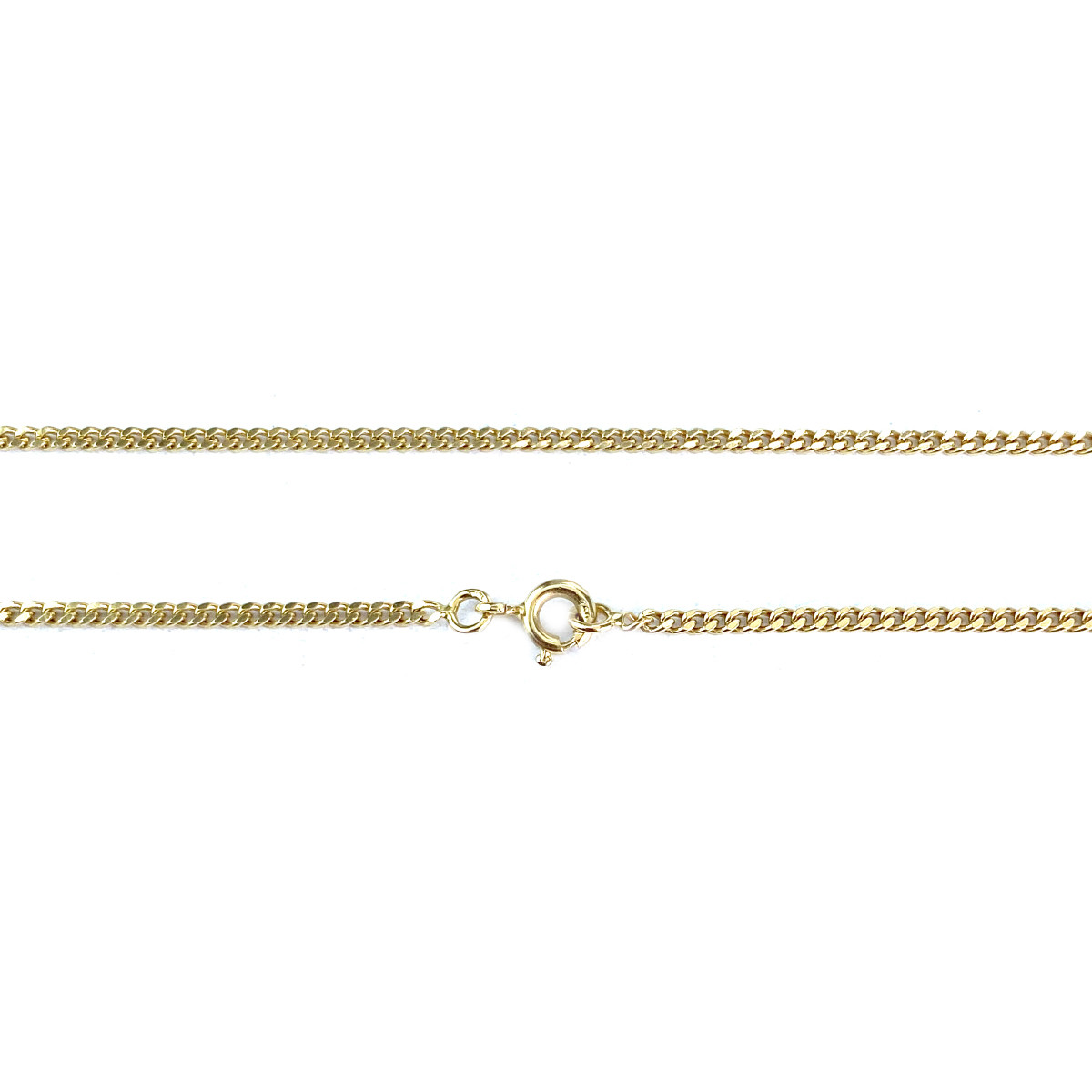 Chaine d'occasion or 750 jaune maille gourmette 45 cm - vue 3