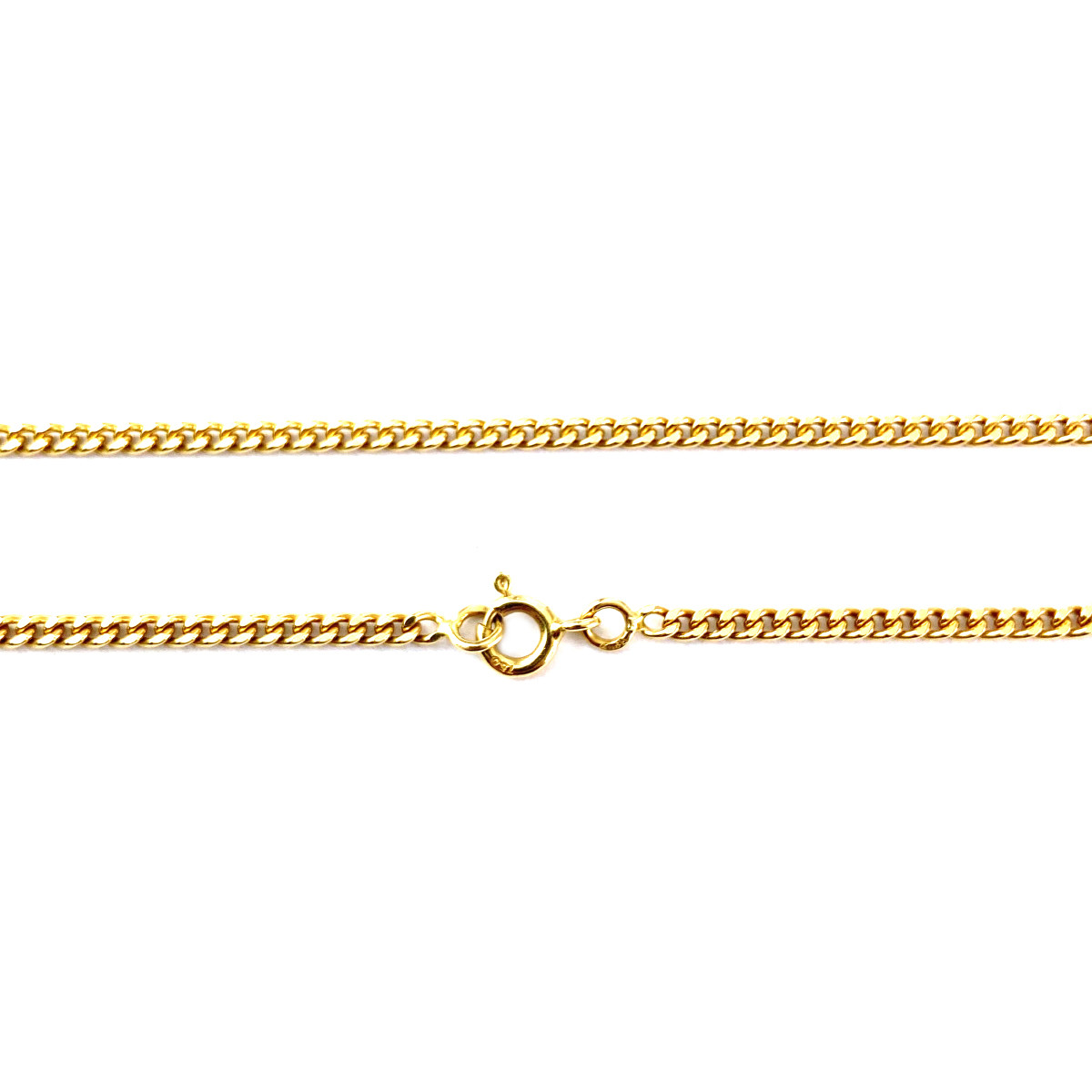 Chaine d'occasion or 750 jaune maille gourmette 55 cm - vue 3