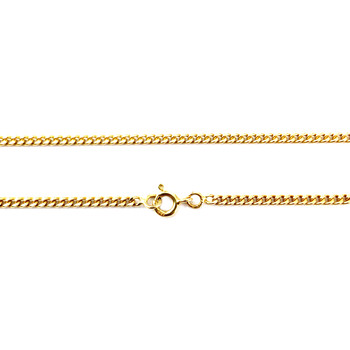 Chaine d'occasion or 750 jaune maille gourmette 55 cm