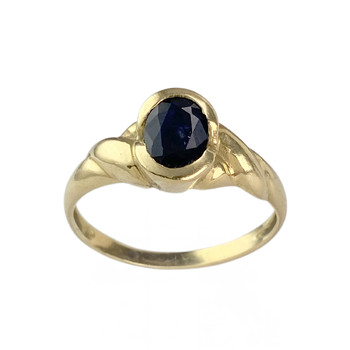 Bague d'occasion or 750 jaune saphir