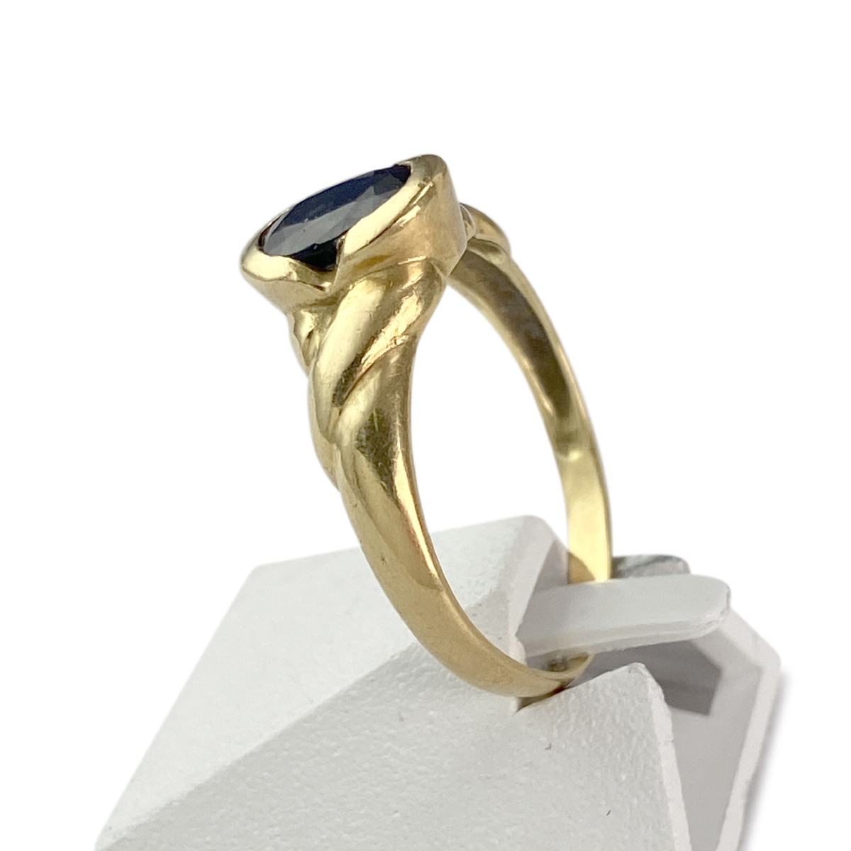 Bague d'occasion or 750 jaune saphir - vue 2