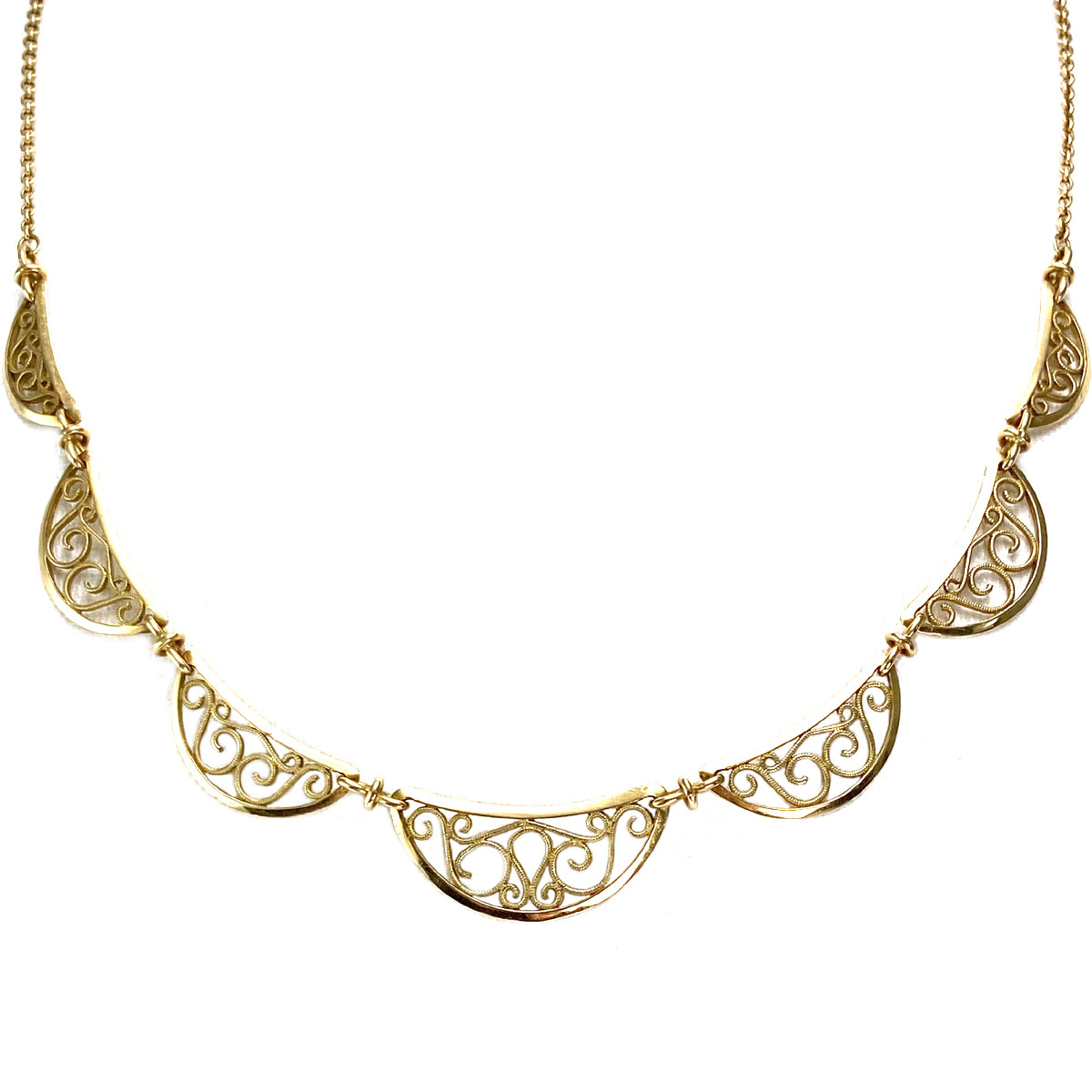 Collier d'occasion or 750 jaune 41 cm