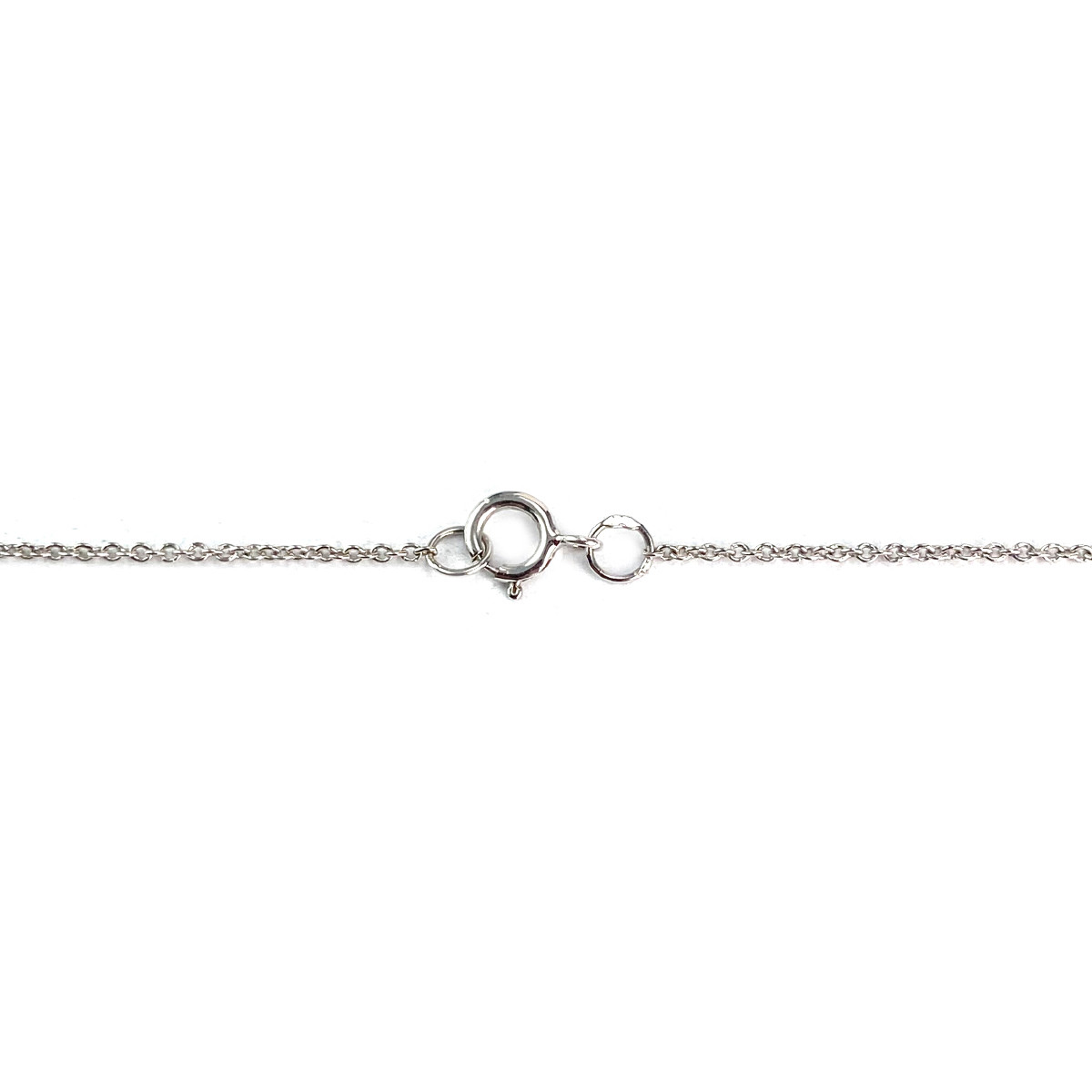 Collier d'occasion or 375 blanc diamants 43 cm - vue 3