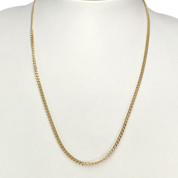 Chaine d'occasion or 750 jaune maille gourmette 49 cm