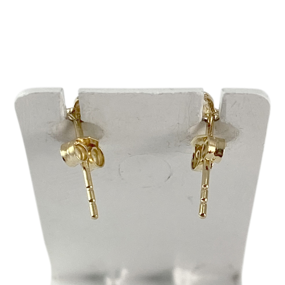 Boucles d'oreilles d'occasion or 750 jaune et rhodié - vue 3