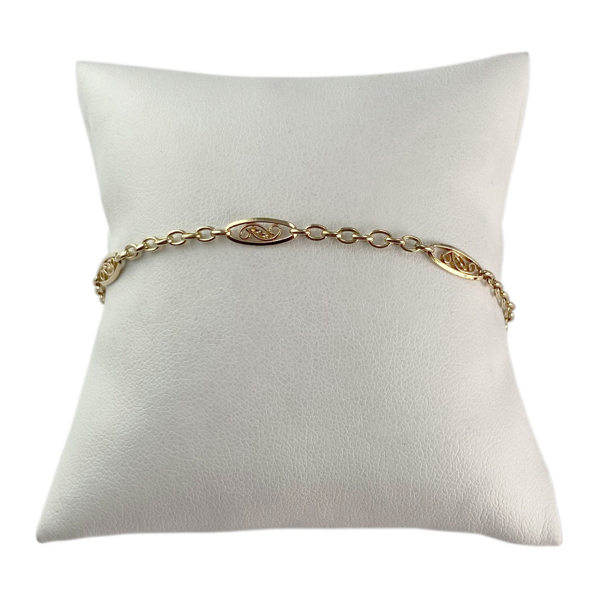 Bracelet d'occasion or 750 jaune 23 cm