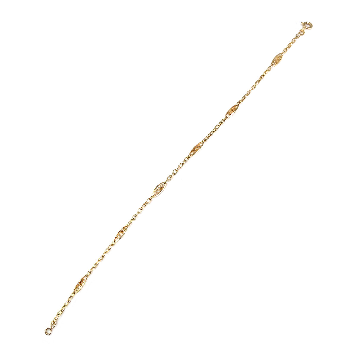 Bracelet d'occasion or 750 jaune 23 cm - vue 2