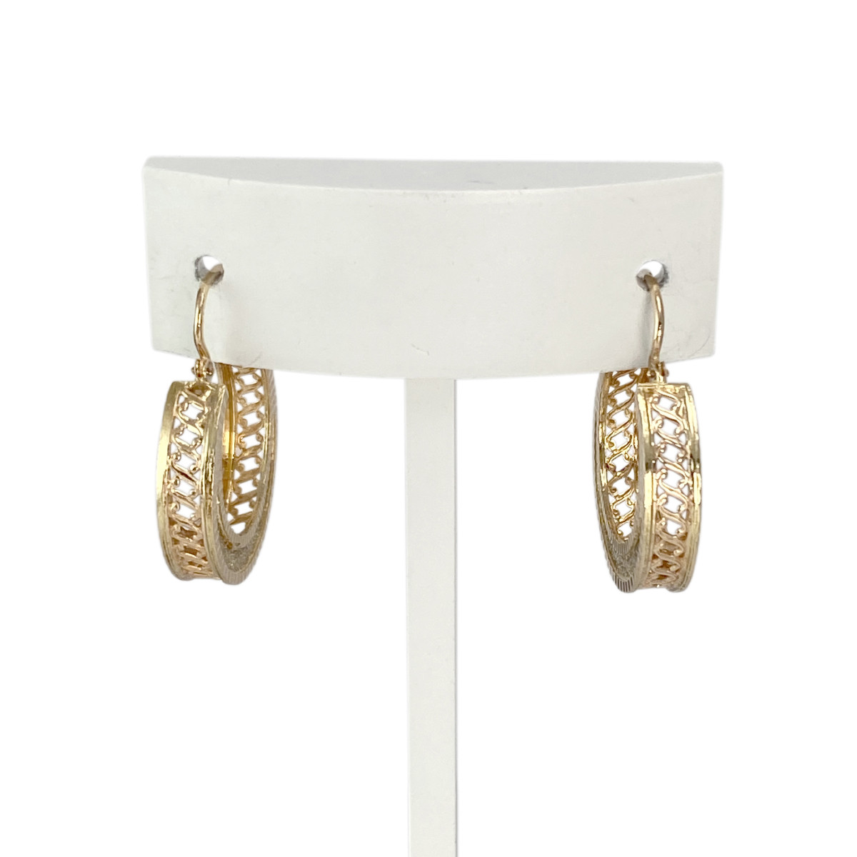 Boucles d'oreilles d'occasion or 750 jaune