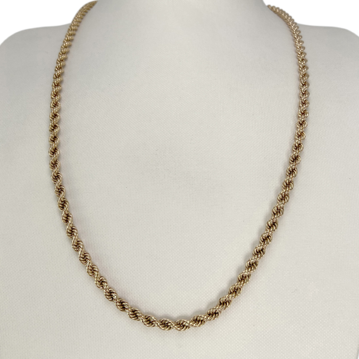 Collier d'occasion or 750 jaune maille corde 58 cm - vue 2