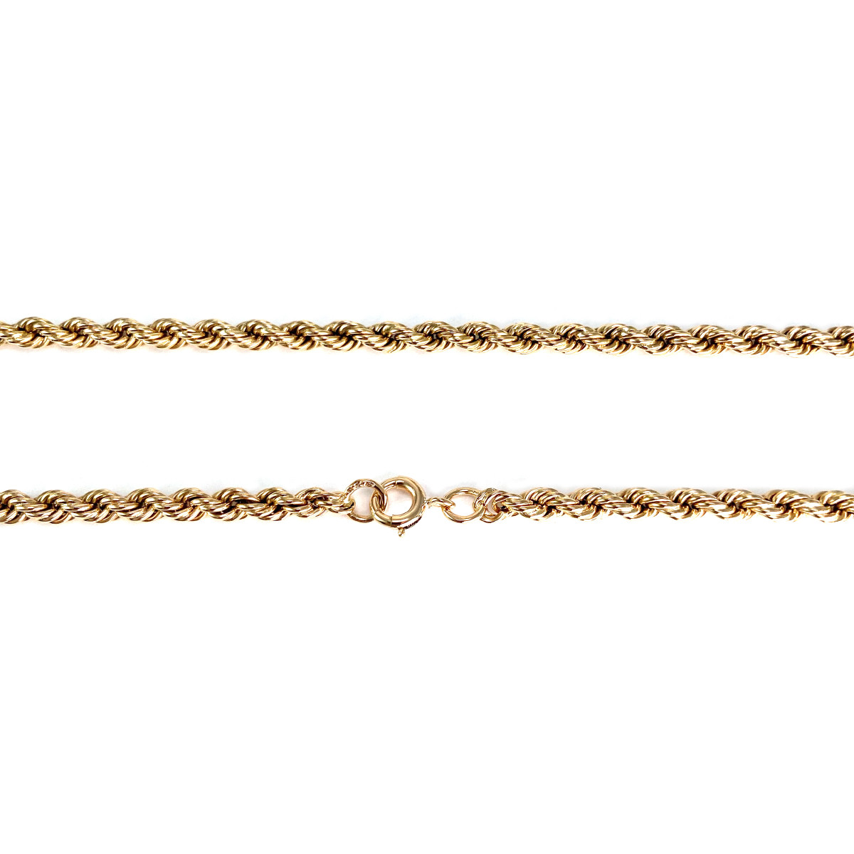 Collier d'occasion or 750 jaune maille corde 58 cm - vue 3