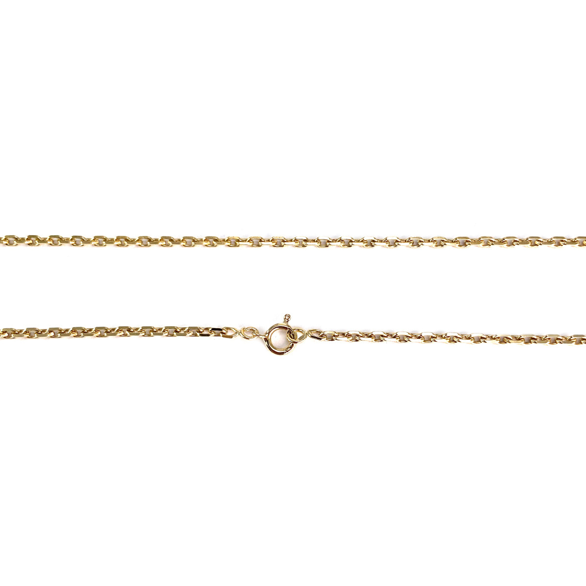 Chaine d'occasion or 750 jaune maille forçat 72 cm - vue 3