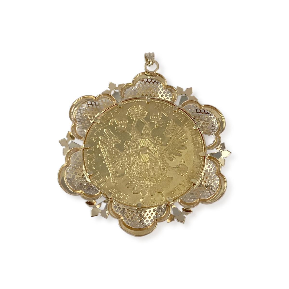 Pendentif d'occasion 2 ors 750 - vue 2