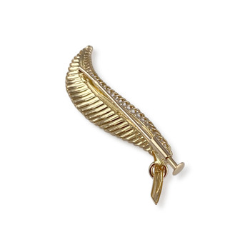 Second-hand brooch in 750 yellow gold