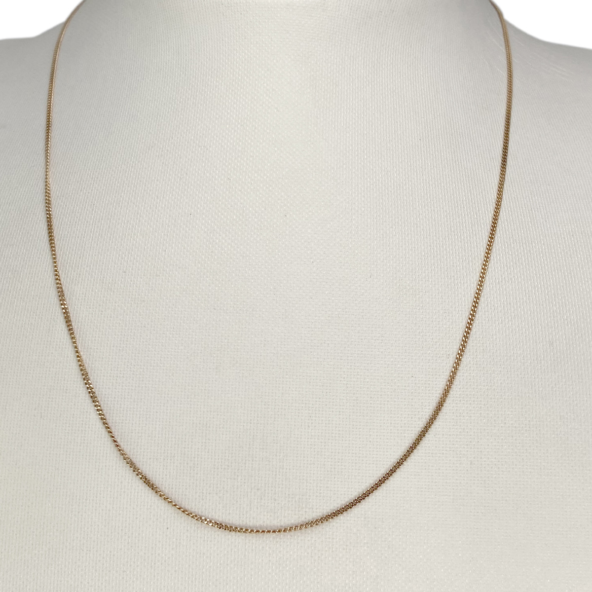Chaine d'occasion or 750 jaune maille gourmette 46.5 cm - vue 2