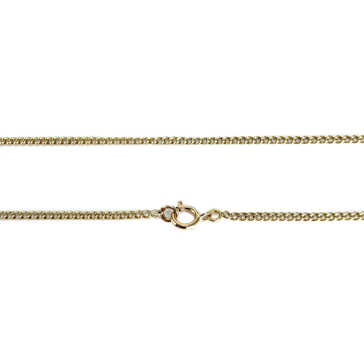 Chaine d'occasion or 750 jaune maille gourmette 49.5 cm - vue 3