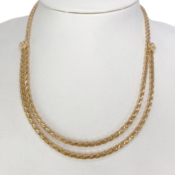 Collier d'occasion or 750 jaune maille fantaisie 44 cm