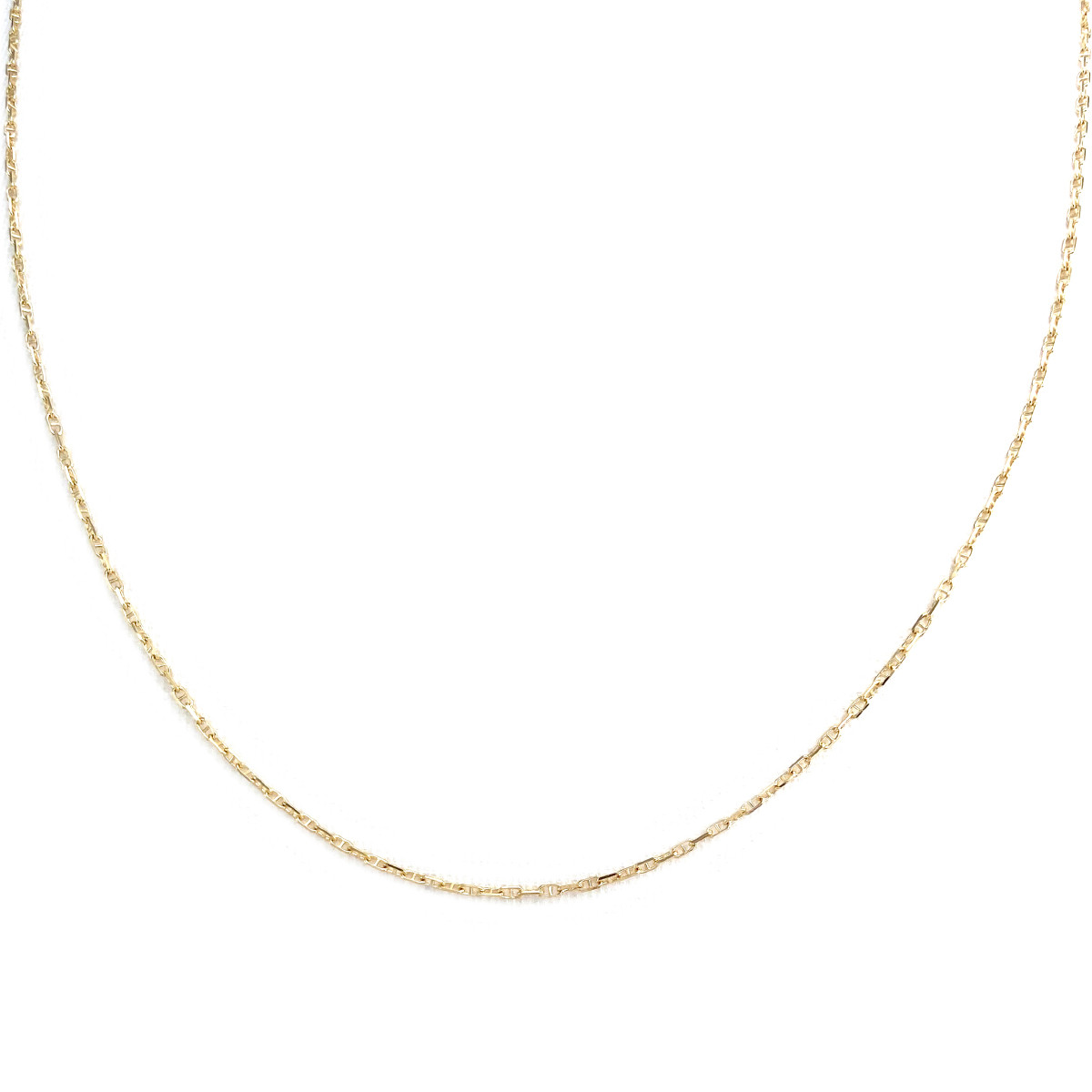 Chaine d'occasion or 750 jaune maille marine 45 cm